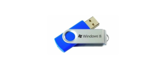 „Windows 8“ piktograma „flash drive“.