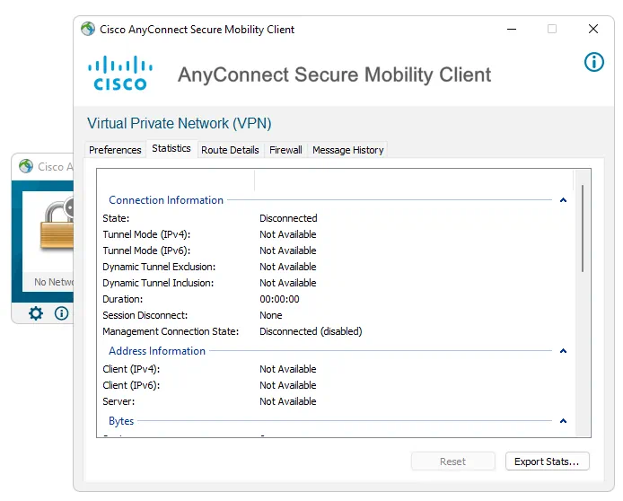 Работа с Cisco Anyconnect Secure Mobility Client