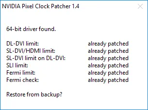 Pixel Clock Patcher