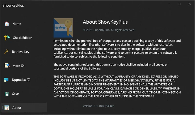 О программе ShowKeyPlus