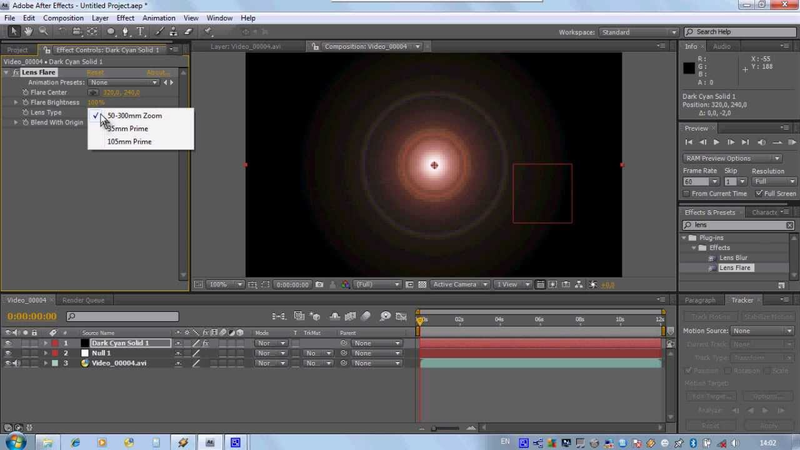 Работа с Adobe After Effects CS4