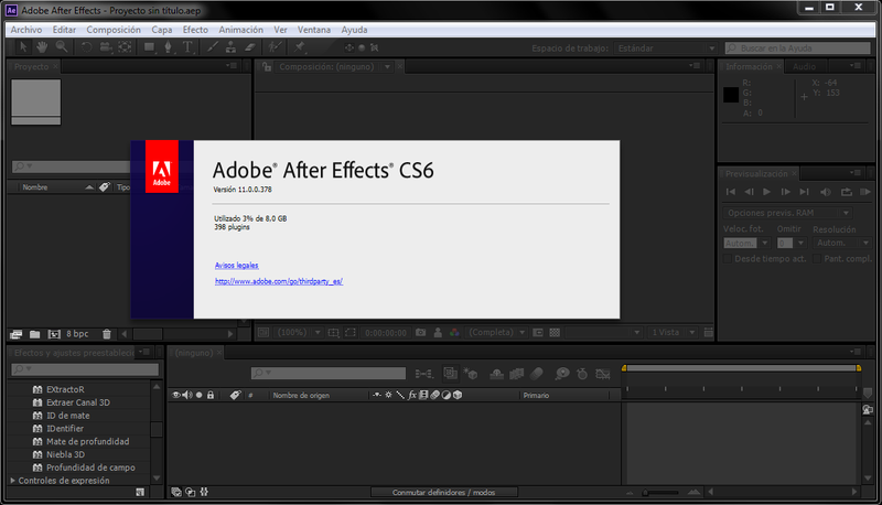 Работа с Adobe After Effects CS6
