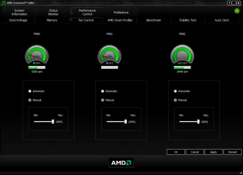 Работа с AMD Overdrive