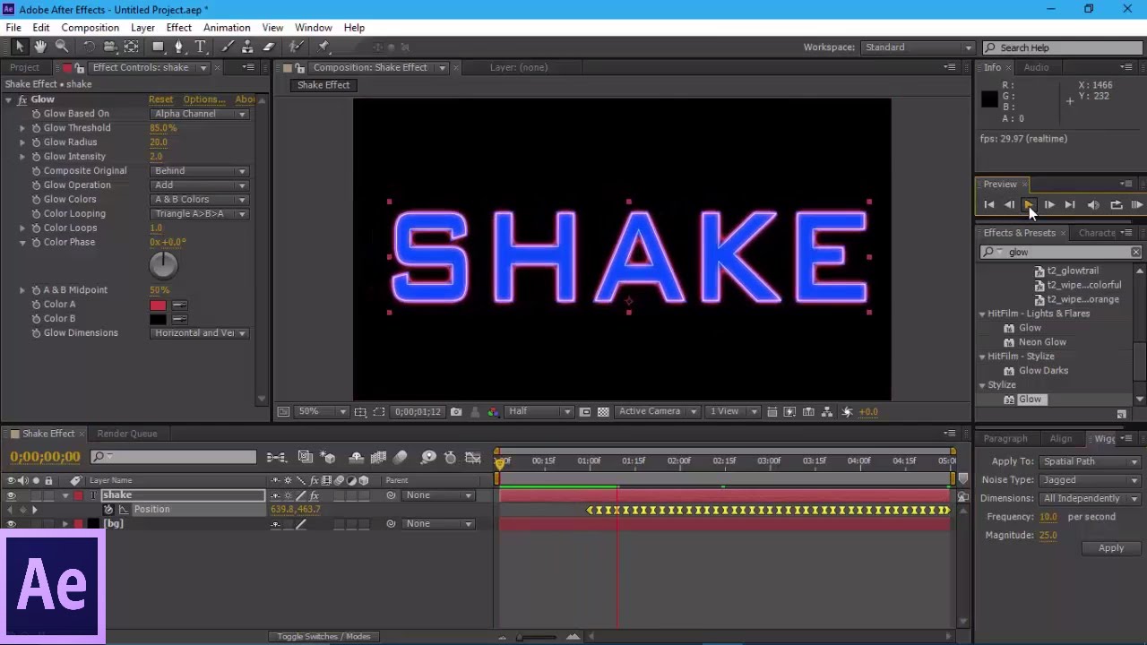 s shake after effects download