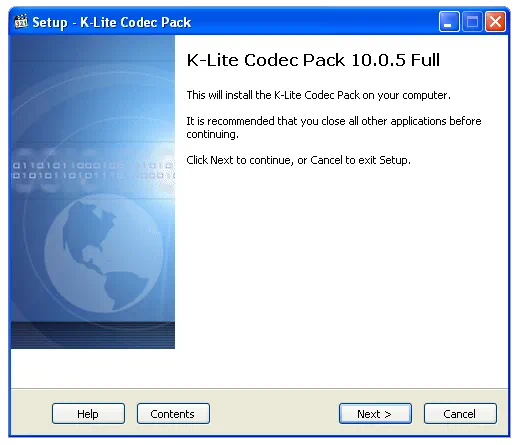 Установка K-Lite Codec Pack для Windows XP