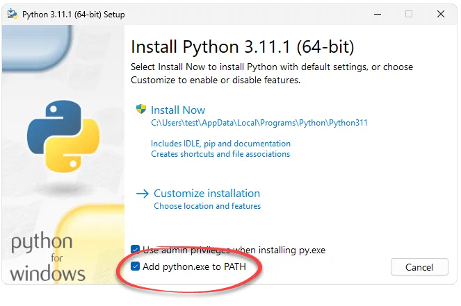 Установка Python IDLE