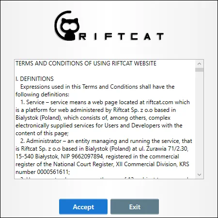 Установка RiftCat Client